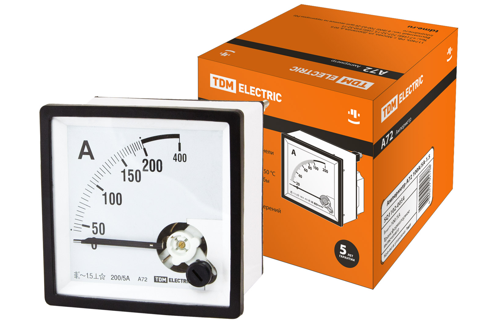 Амперметр А72 200А/5А-1.5 TDM