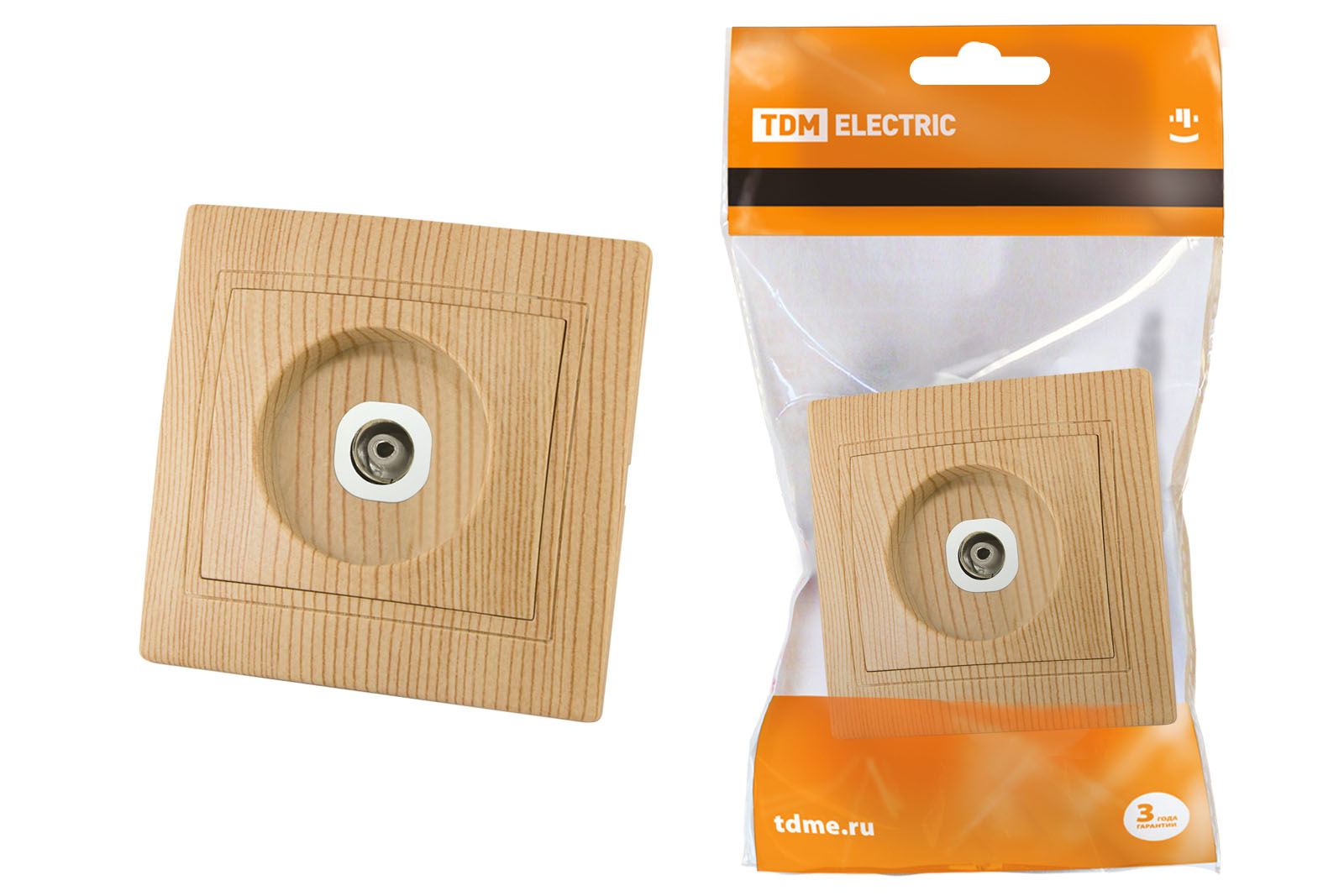 Розетка телевизионная простая (0-2400МГц,