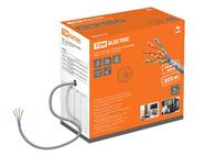 Кабель витая пара F/UTP Cat 5e 4х2х24AWG (305м)  solid, ПВХ, серый TDM