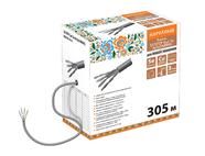 Кабель витая пара народный U/UTP Cat 5e 4х2х24AWG (305м) PVC, серый