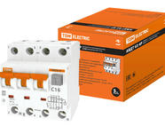 АВДТ 63 4P(3Р+N) C16 300мА 6кА тип А TDM