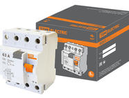 УЗО ВД63 4Р 63А 30мА (электронное) TDM