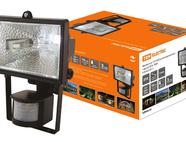 Прожектор ИО150Д (детектор) галоген.черный IP54  TDM