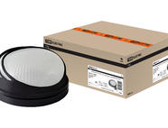 Светильник НПБ1307 черный/круг ресничка 60Вт IP54 TDM