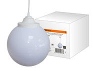 Светильник НСБ 02-60-251 УХЛ4 60 Вт, IP40, шар опал 250 мм, шнур белый TDM