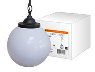 Светильник НСБ 02-60-251 УХЛ4 60 Вт, IP40, шар опал 250 мм, цепь черная TDM