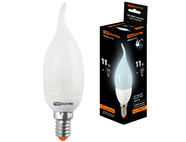 Лампа энергосберегающая КЛЛ-СW-11 Вт-4000 К–Е14 TDM (свеча на ветру) (mini)