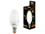 Лампа энергосберегающая КЛЛ-СT-11 Вт-2700 К–Е14 TDM (витая свеча) (mini)