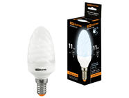 Лампа энергосберегающая КЛЛ-СT-11 Вт-4000 К–Е14 TDM (витая свеча) (mini)