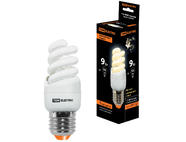 Лампа энергосберегающая КЛЛ-FSТ2-9 Вт-2700 К–Е27 КОМПАКТ (35х95 мм) TDM