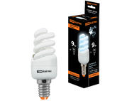 Лампа энергосберегающая КЛЛ-FSТ2-9 Вт-4000 К–Е14 КОМПАКТ (35х95 мм) TDM