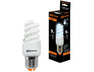 Лампа энергосберегающая КЛЛ-FSТ2-9 Вт-4000 К–Е27 КОМПАКТ (35х95 мм) TDM