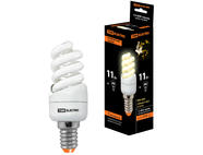 Лампа энергосберегающая КЛЛ-FSТ2-11 Вт-2700 К–Е14 КОМПАКТ (35х98 мм) TDM