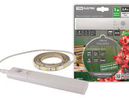 Умная подсветка SMD2835-30LED/m-IP20-5В-2,4Вт-6000К(1 м), датчик движ., 4хААА TDM