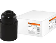 Патрон карболитовый подвесной, Е27, черный, Б/Н TDM