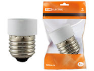 Переходник E27-E14, белый, TDM