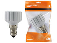 Переходник E14-GU10, белый, TDM