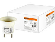 Переходник вилка-Е27 карболитовый, белый TDM