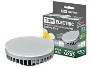 Лампа светодиодная GX53-7 Вт-4000 К TDM