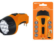 Фонарь «Комета 2» ручной аккумуляторный, 7 светодиодов, 0,8Ач 230В вилка, TDM