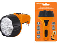 Фонарь «Комета 3» ручной аккумуляторный, 15 светодиодов, 1,1Ач 230В вилка, TDM