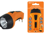 Фонарь «Комета 4» ручной аккумуляторный,  1Вт 1 светодиод, 0,5Ач 230В вилка, TDM