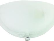 Светильник декоративный СД 1*60 Вт E27 полукруг белый (в разборе)TDM