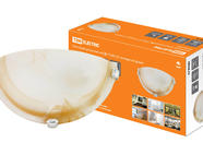 Светильник декоративный СД 1*60 Вт E27 полукруг янтарный (в индивид. коробке) TDM