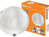 Светильник декоративный СД 2*60 Вт E27 круг белый (в индивид. коробке) TDM