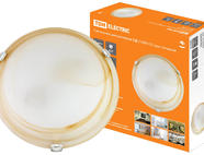 Светильник декоративный СД 2*60 Вт E27 круг янтарный (в индивид. коробке) TDM