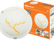 Светильник декоративный СД 2*60 Вт E27 круг мрамор TDM