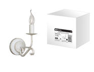 Бра НББ-11-02-1х40 «Аура» белый с золотом 1х40Вт E14 TDM