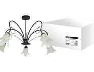 Люстра НСБ-16-01-5х40 «Лира» черный с золотом 5х40Вт E14 TDM