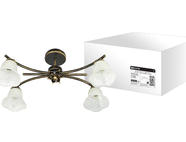 Люстра НСБ-26-01-4х40 «Вега» черный с золотом 4х40Вт E14 TDM