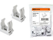 Крепеж-клипса для трубы 25 мм (10шт) - цвет белый TDM