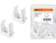 Крепеж-клипса для трубы 32 мм (5шт) - цвет белый TDM