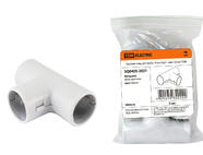 Тройник соед. для трубы 16 мм (5шт) - цвет белый TDM