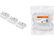 Клемма пружинная соединительная КСП4-2L+N+PE, 16 A TDM