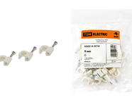 Скоба 9мм круглая пластиковая (50шт) TDM