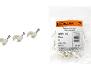 Скоба 35мм круглая пластиковая (50шт) TDM