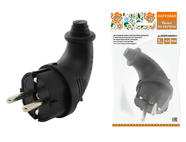 Вилка угловая каучук 2Р+РЕ 16А 250В IP44 серии 