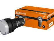 Лампа AD-22DS(LED)матрица d22мм белый 12В AC/DC TDM