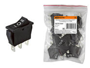 Клавишный переключатель YL-202-01 черный 3 положения 1з+1з TDM