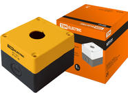 Корпус КП101 для кнопок 1место желтый TDM