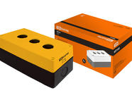 Корпус КП103 для кнопок 3места желтый TDM