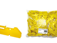 Изолятор на DIN рейку желтый TDM