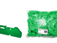 Изолятор на DIN рейку зелёный TDM