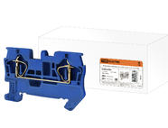 Зажим клеммный безвинтовой (ЗКБ) 1,5 мм2 17,5А синий TDM