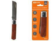 Нож электрика НЭ-01, 205 мм, деревянная рукоятка 