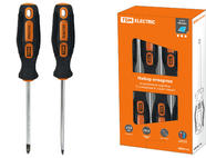 Набор отверток 6 шт.: SL:3х75;5х100;6х100, PH:0х75;1х100;2х100 (карт. коробка), CR-V 